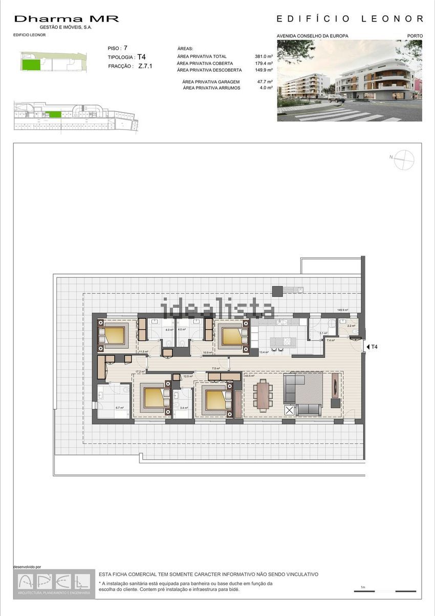 Apartamento T4 à venda em Ramalde, Porto — foto 2