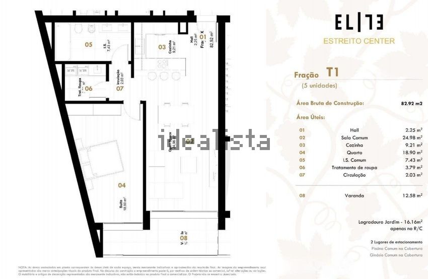 Apartamento T1 à venda em Estreito de Câmara de Lobos, Câmara de Lobos — foto 2
