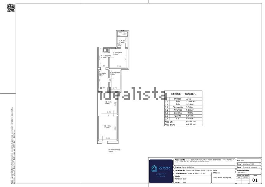 Apartamento T2 à venda em Borba (São Bartolomeu), Borba — foto 5