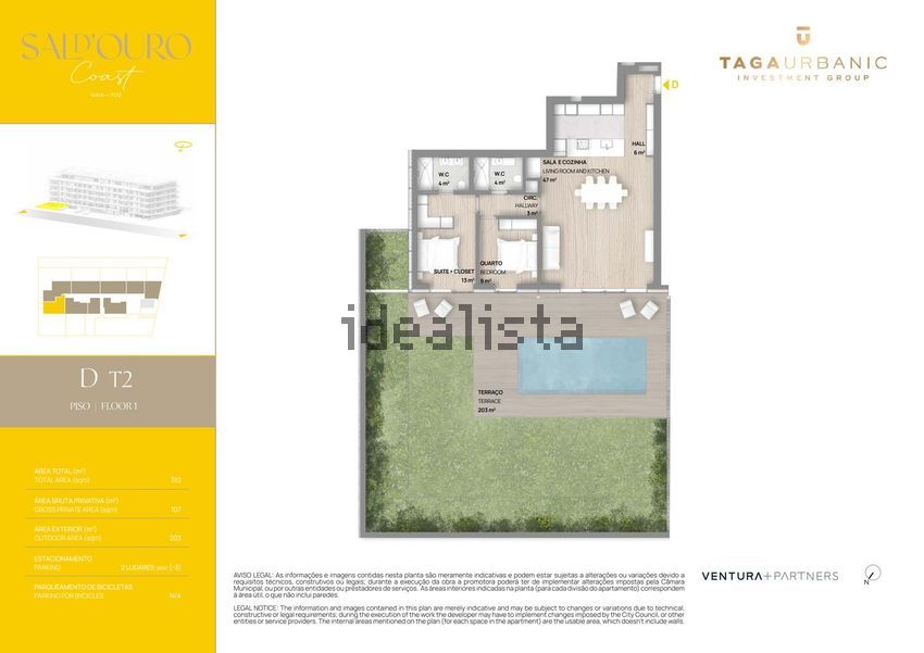 Apartamento T2 à venda em Canidelo, Vila Nova de Gaia — foto 2