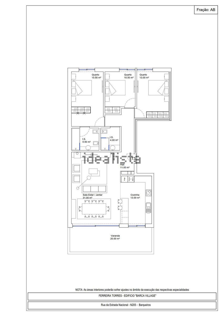 Apartamento T3 à venda em Barqueiros, Barcelos — foto 2