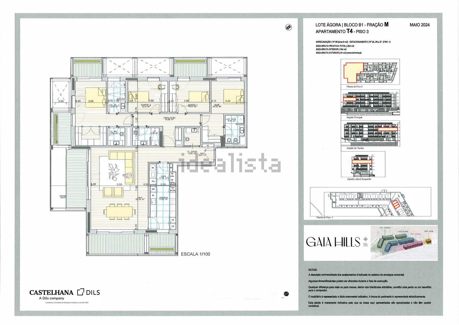 公寓 T4出售, Cais do Cavaco s/n - 平面图