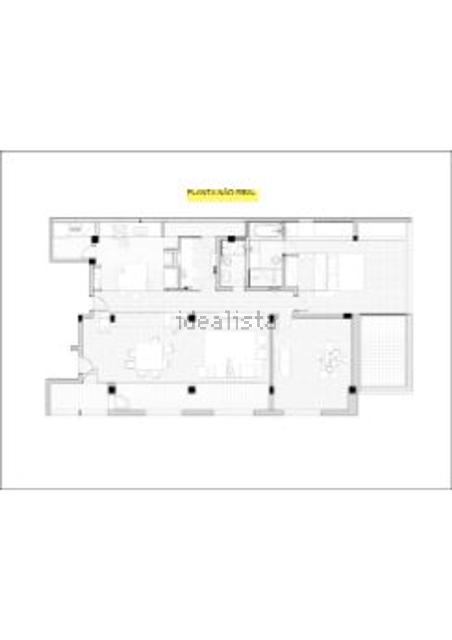 公寓 T3出售, rua de Chãs s/n - 平面图