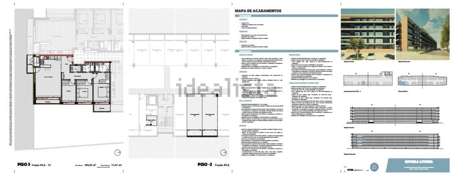 公寓 T3出售, avenida Padre Alves Correia s/n - 平面图