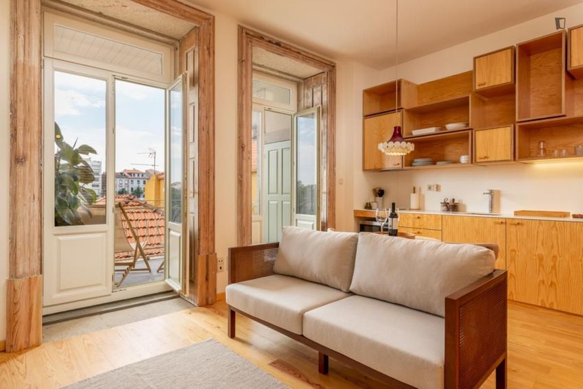Imagem Sala de estar de apartamento t0 em Rua Professor Vicente José de Carvalho