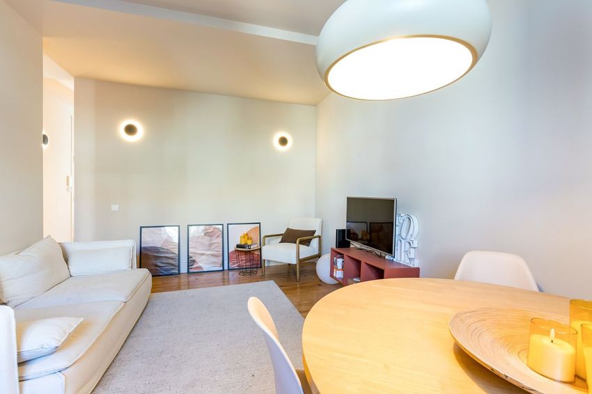 Imagem Sala de estar de apartamento t1 em Rua Luís de Camões, 78