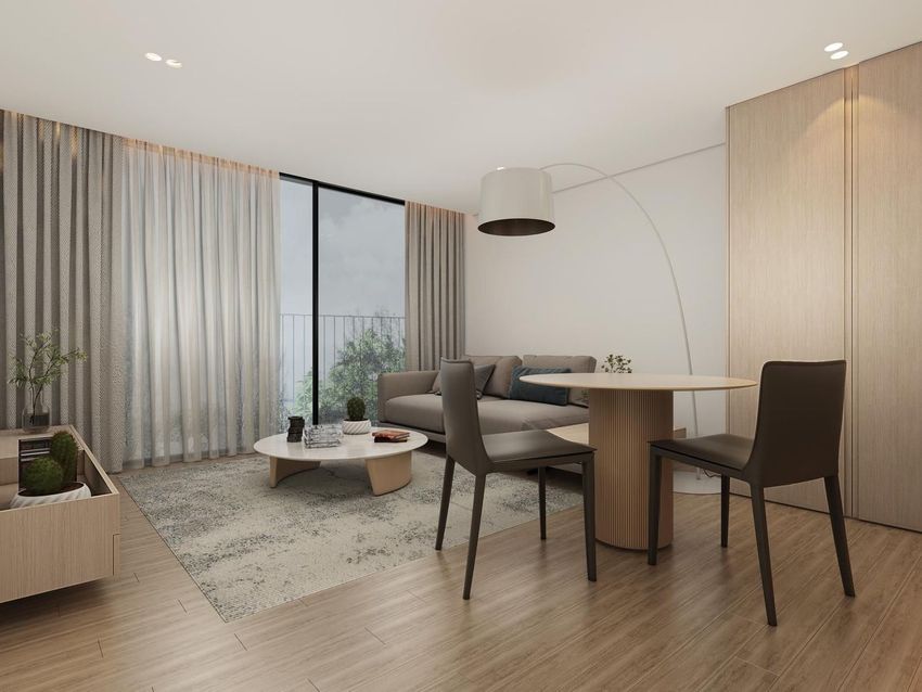 Imagem Sala de estar de apartamento t2 em Rua da Gireira