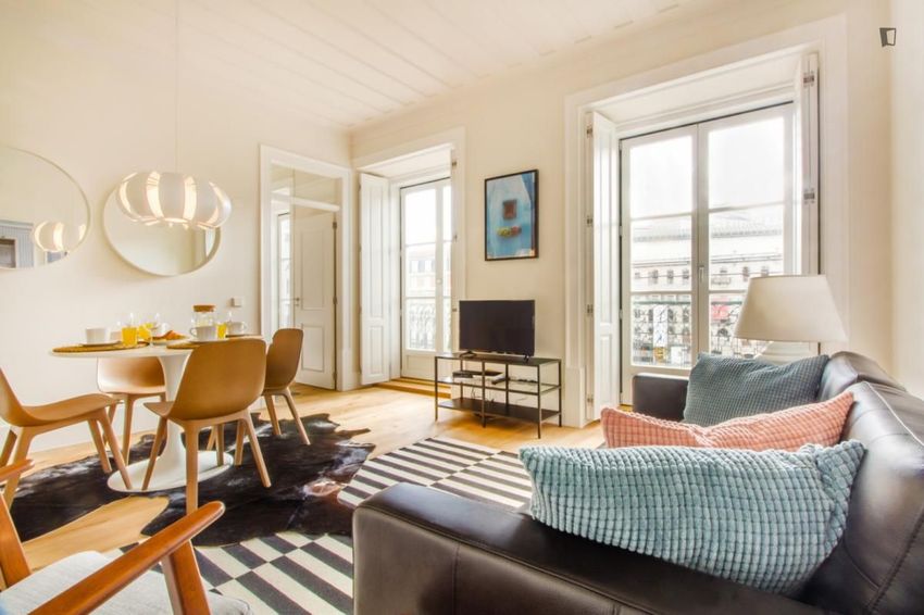 Imagem Sala de estar de apartamento t2 em Praça dos Restauradores