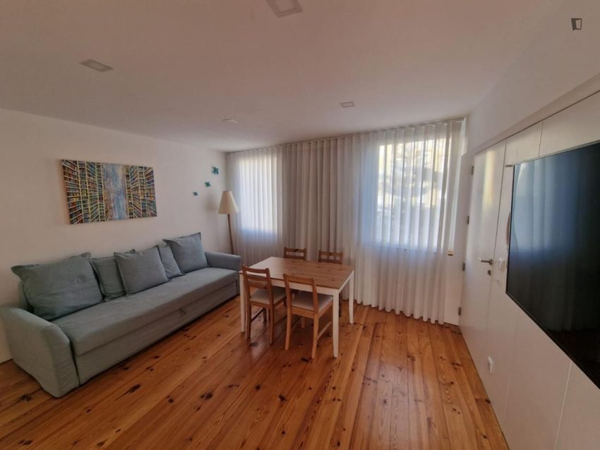 Imagem Sala de estar de apartamento t1 em Rua do Farol