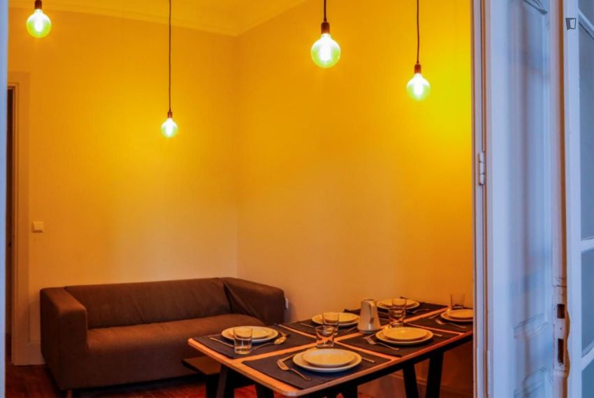 Imagem Sala de estar de apartamento t3 em Rua do Bonfim