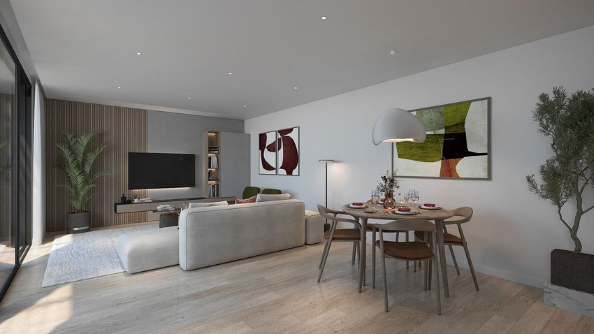 Imagem Sala de estar de apartamento t3 em Estrada de Talaíde, 123
