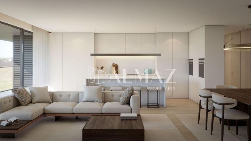 Imagem Sala de estar de apartamento t3 em Nogueira