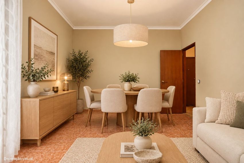 Imagem Sala de estar de apartamento t3 em Rua de Sacadura Cabral, 8