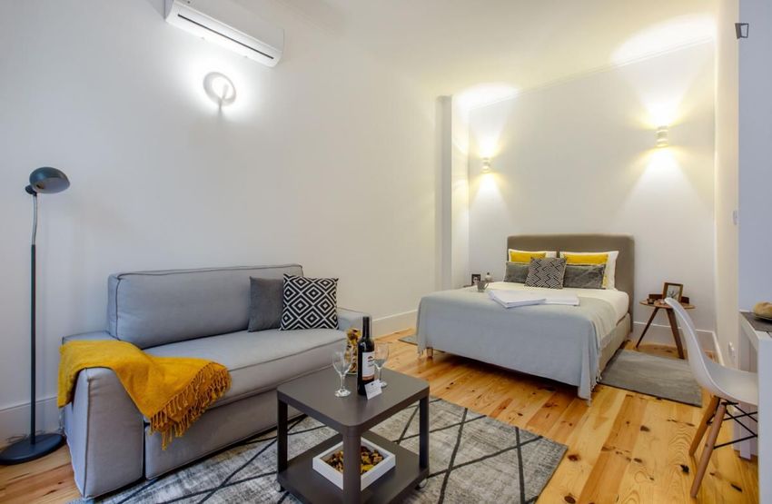 Imagem Sala de estar de apartamento t1 em Rua de Santa Catarina