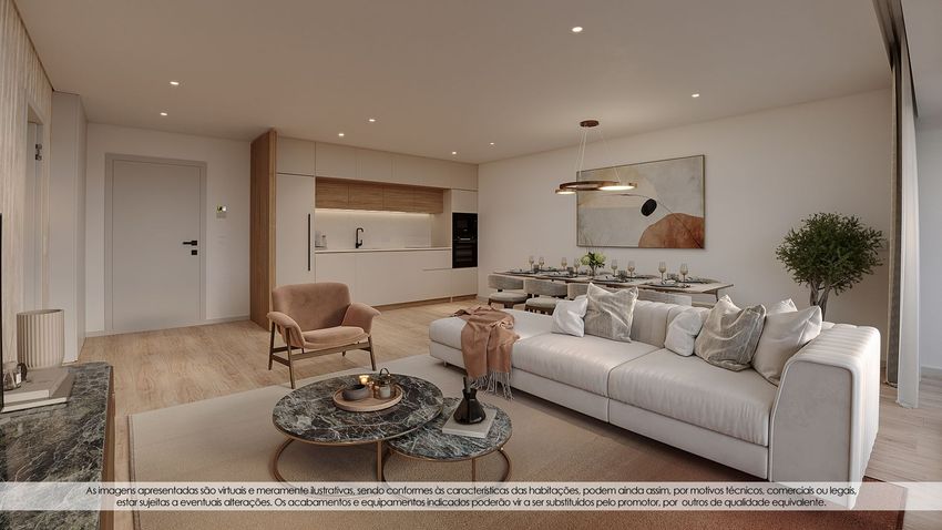Imagem Sala de estar de apartamento t1 em Rua de Soares dos Reis, 389