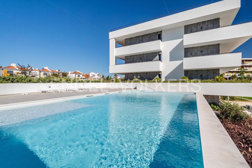 Imagem Piscina de apartamento t3 em Vale de Lagar - Quinta das Oliveiras - Pedra Mourinha