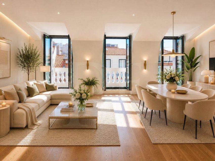 Imagem Sala de estar de penthouse em Lapa