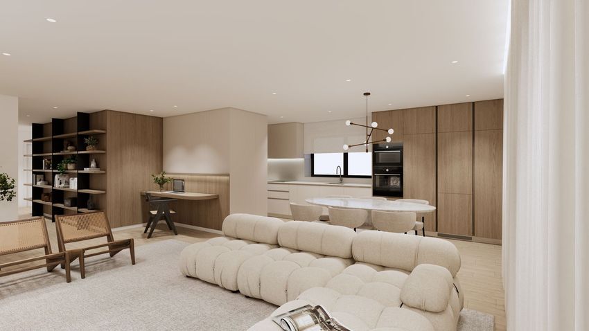Imagem Sala de estar de apartamento t1 em Avenida Beato Nuno, 419