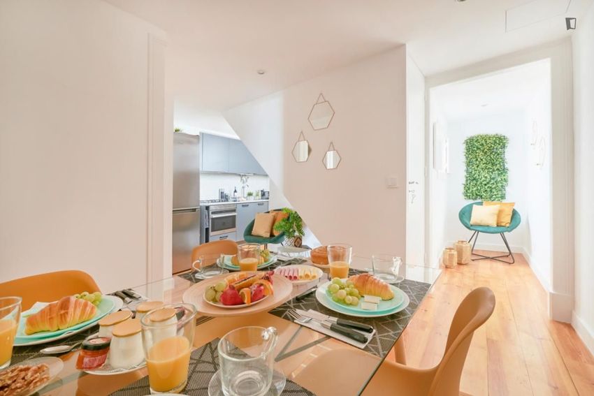 Imagem Sala de estar de apartamento t4 em Rua da Misericórdia