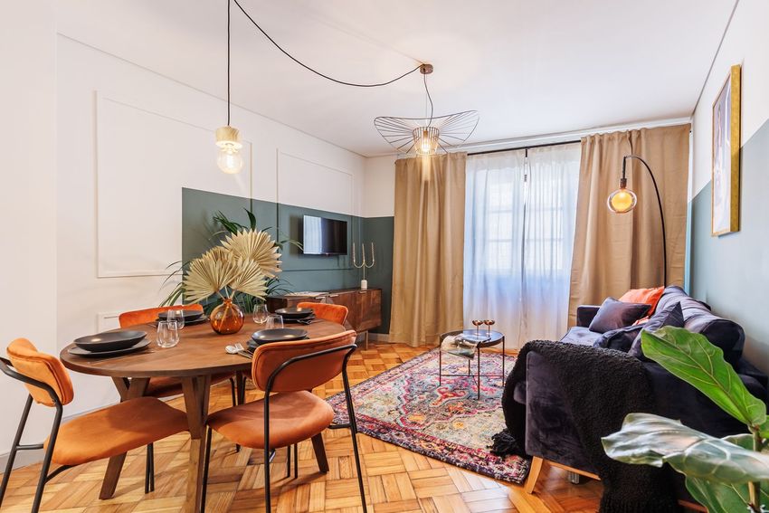 Imagem Sala de estar de apartamento t2 em Rua de Santa Catarina