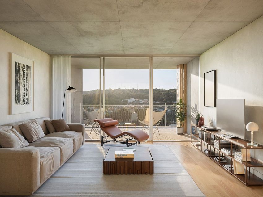 Imagem Sala de estar de apartamento t3 em Rua de Campolide, 237