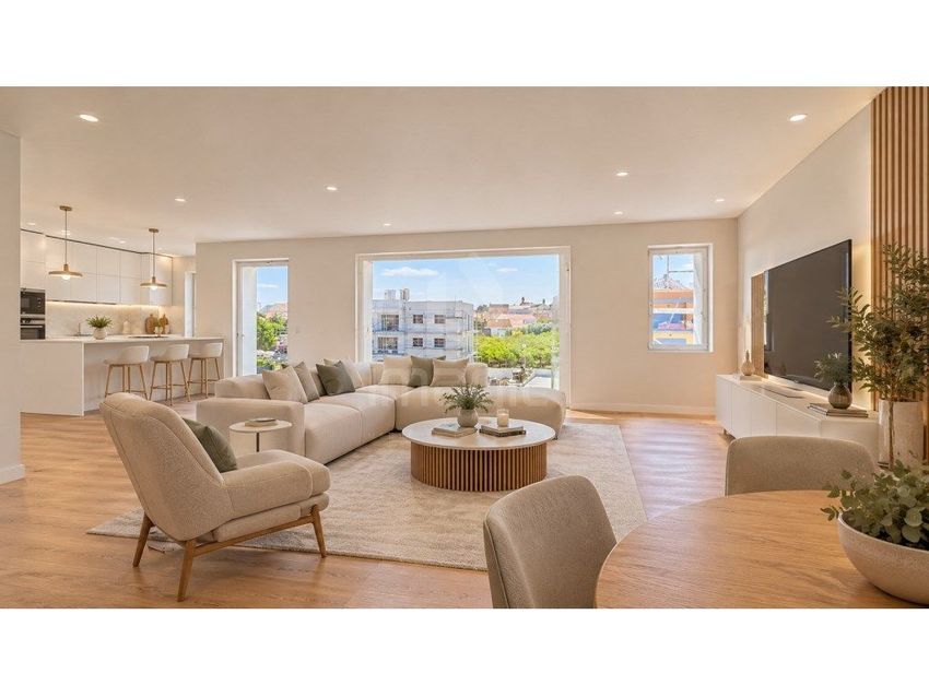 Imagem Sala de estar de apartamento t3 em Sobreiro - Achada
