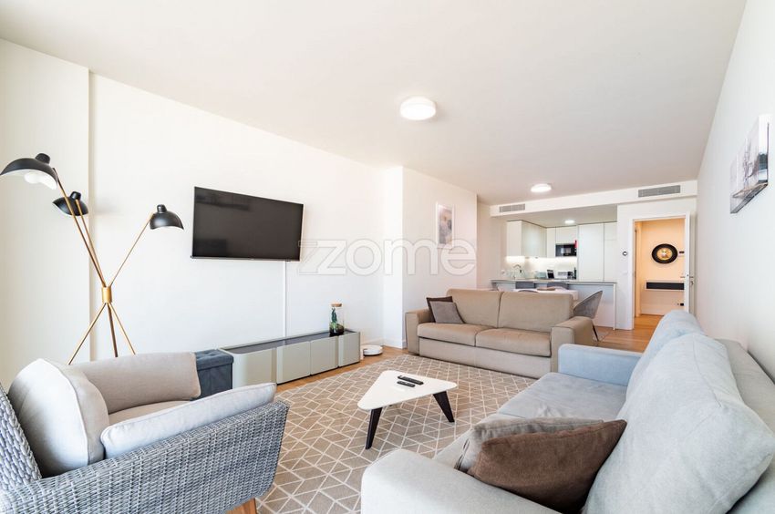 Imagem Sala de estar de apartamento t1 em Avenida Afonso de Albuquerque, 440