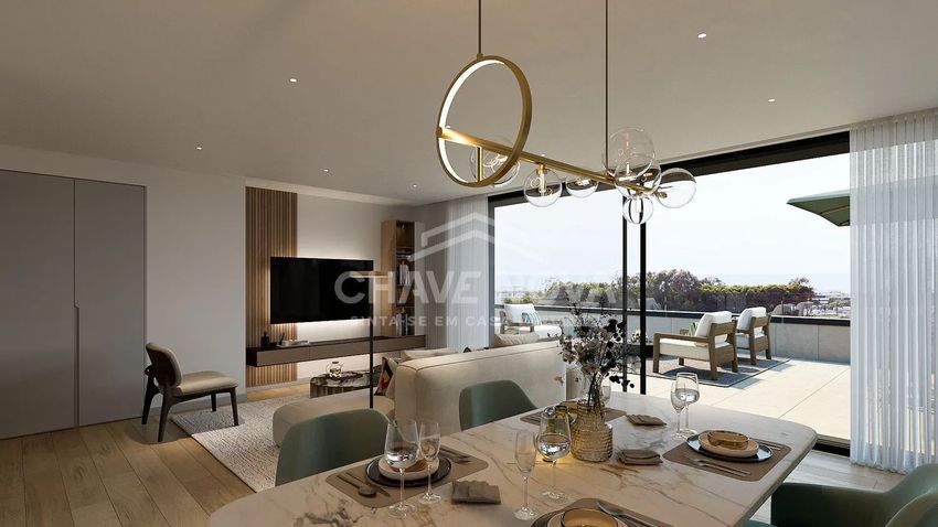 Imagem Sala de estar de apartamento t3 em Rua Anselmo Braancamp, 565
