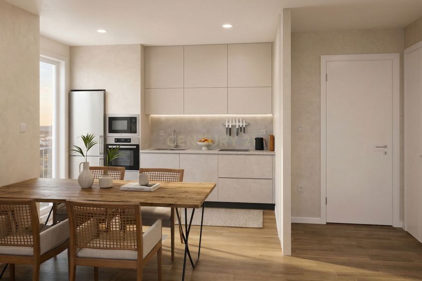 Imagem Cozinha de apartamento t2 em Rua da Tapada do Carrascal, 9