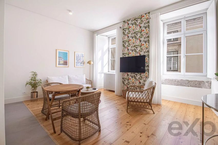 Imagem Sala de estar de apartamento t1 em Rua do Arsenal, 116