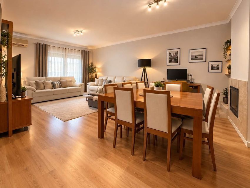 Imagem Sala de estar de apartamento t3 em Rua Monte da Bela, 119
