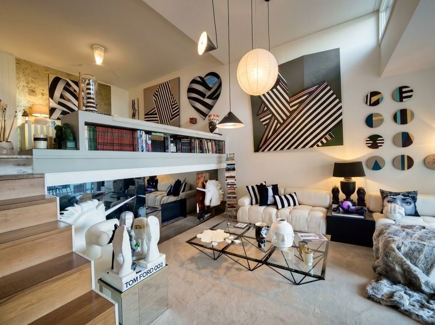 Imagem Sala de estar de duplex em Rua Camilo de Sousa Santos