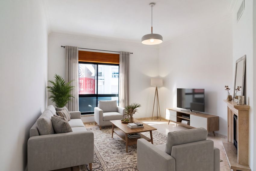Imagem Sala de estar de apartamento t3 em Rua Adriano Correia de Oliveira