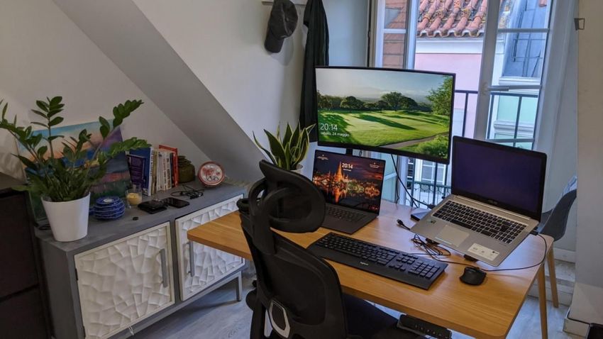 Imagem Sala de estar de apartamento t1 em Rua da Atalaia