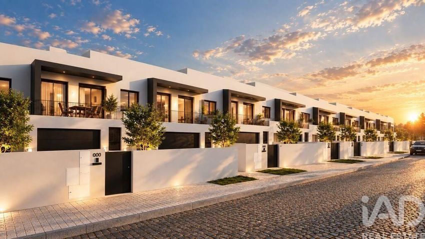 Imagem Fachada de  moradia geminada em Louredo
