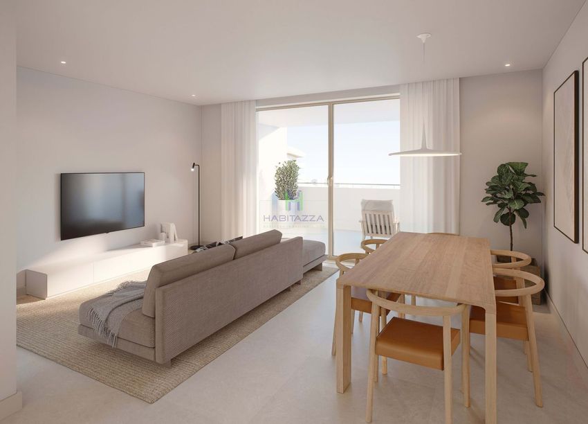 Imagem Sala de estar de apartamento t2 em Pedra Alçada