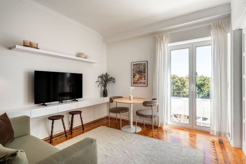 Imagem Sala de estar de apartamento t2 em Rua Lopes