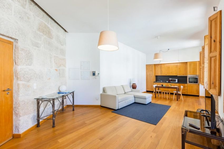 Imagem Sala de estar de apartamento t1 em Rua de Fernandes Tomás