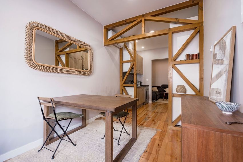 Imagem Sala de estar de apartamento t1 em Rua da Cova da Moura