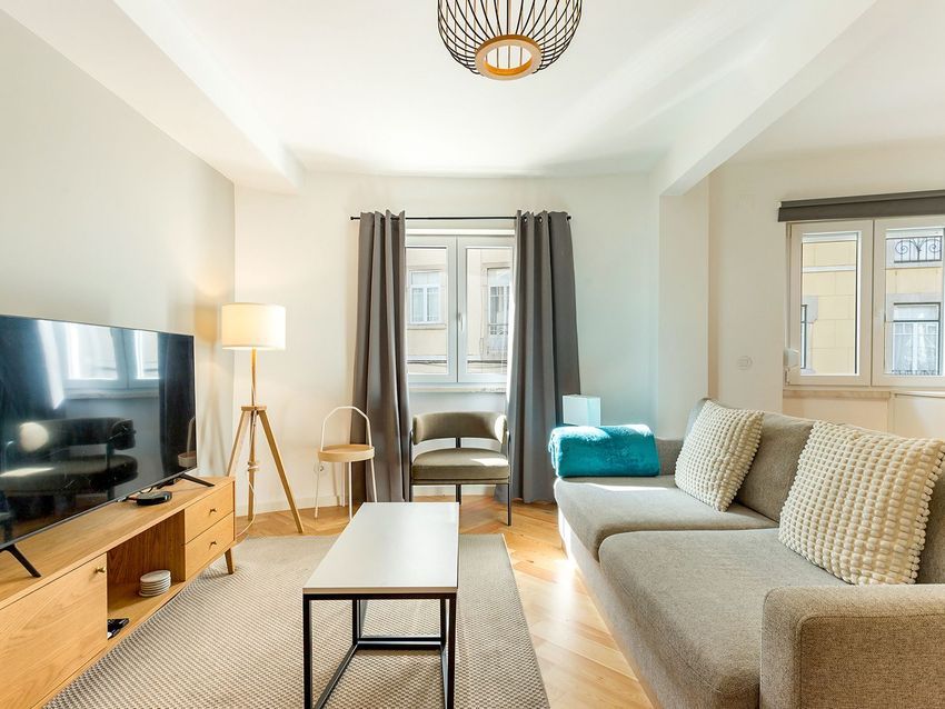 Imagem Sala de estar de apartamento t2 em Rua Maestro António Taborda, 17