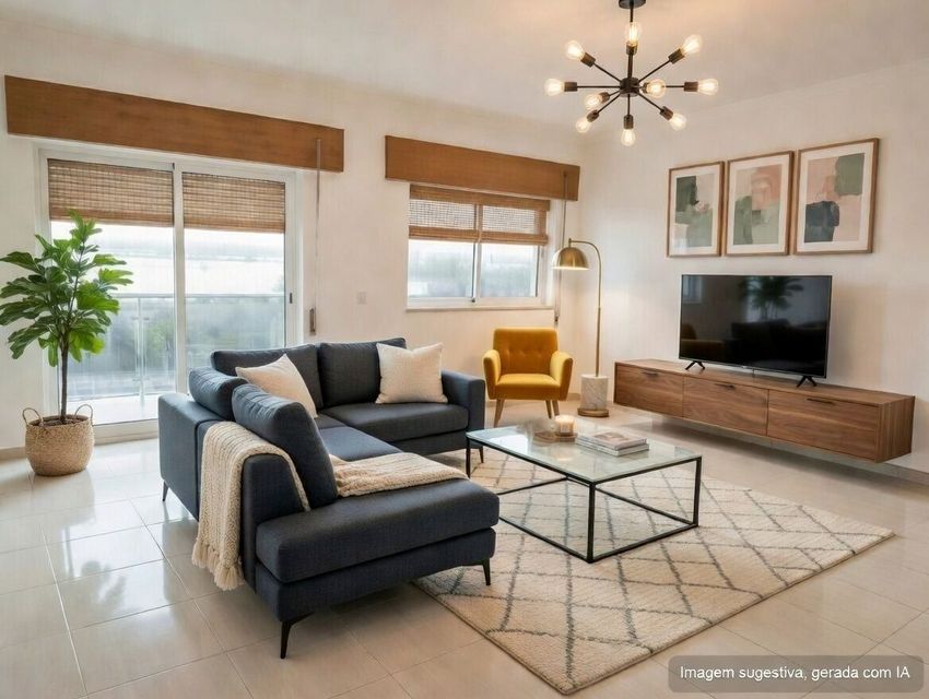 Imagem Sala de estar de apartamento t2 em Azambuja