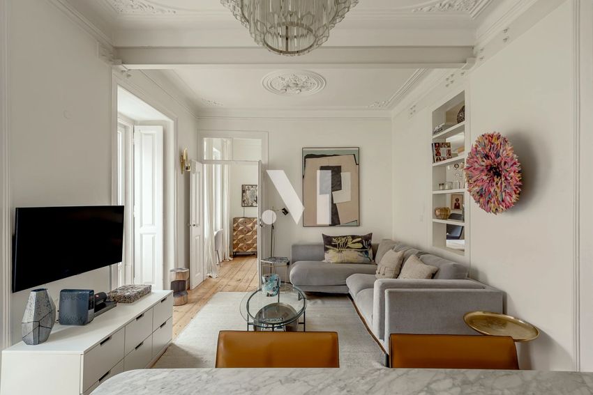 Imagem Sala de estar de apartamento t3 em Rua Manuel Bernardes s/n
