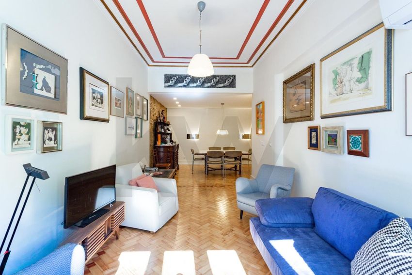 Imagem Sala de estar de apartamento t4 em Rua Padre António Vieira s/n
