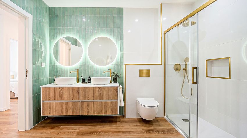Imagem Casa de banho de apartamento t3 em Praça Rainha Santa