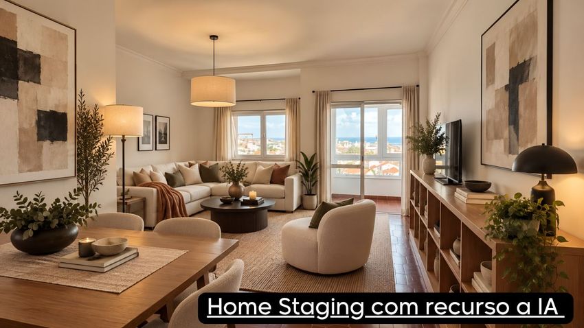 Imagem Sala de estar de apartamento t3 em Rua Ramiro Ferrão