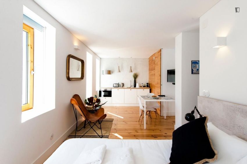 Imagem Sala de estar de apartamento t0 em Rua do Vale de Santo António