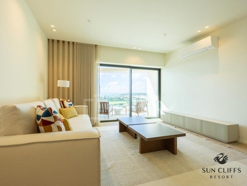 Imagem Sala de estar de apartamento t1 em Praia Dona Ana