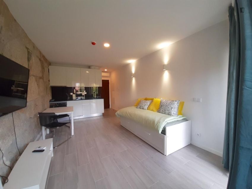 Imagem Sala de estar de apartamento t0 em Rua Chã
