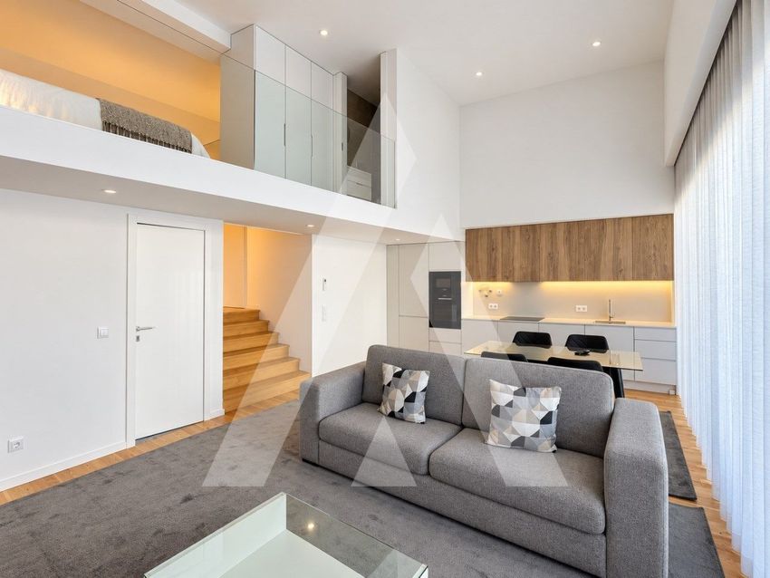 Imagem Sala de estar de apartamento t1 em Estação - Avenida