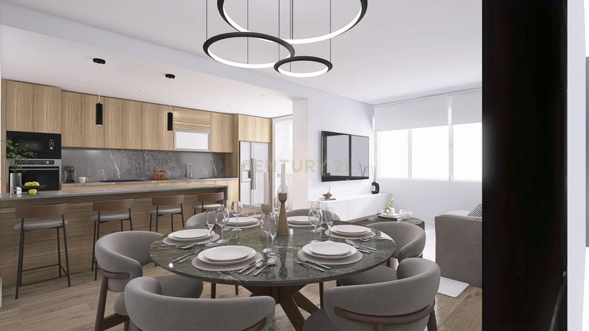 Imagem Sala de estar de apartamento t3 em Rua Pedro Nunes, 24